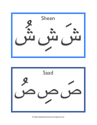 Arabic Alphabet Harakat Flashcards - Tarbiyah Homeschool, Page 8