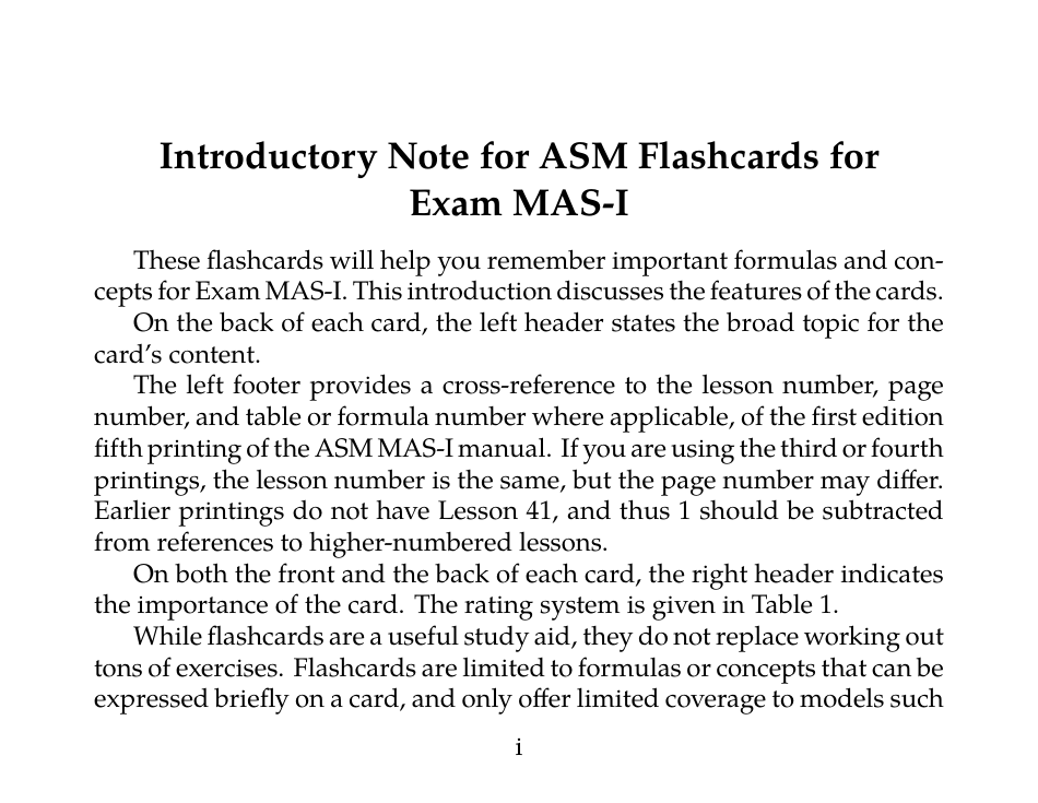 Flashcards for Cas Exam Mas-I - Actuarial Study Materials, Page 3