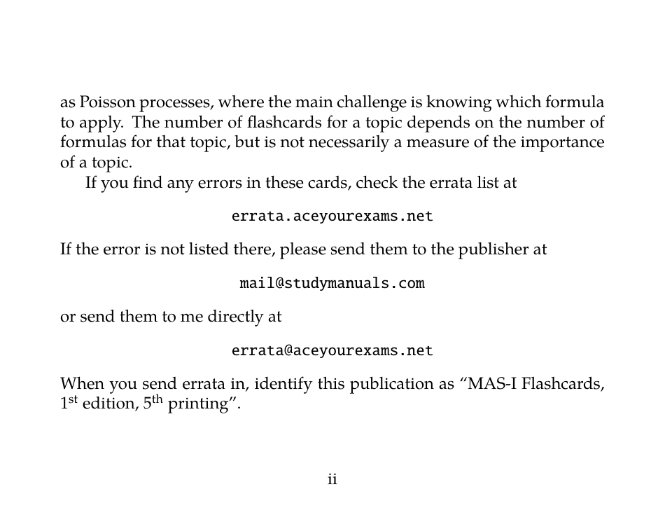Flashcards for Cas Exam Mas-I - Actuarial Study Materials, Page 4