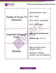 Neet Biology Flashcards - the P-Block Elements, Page 3