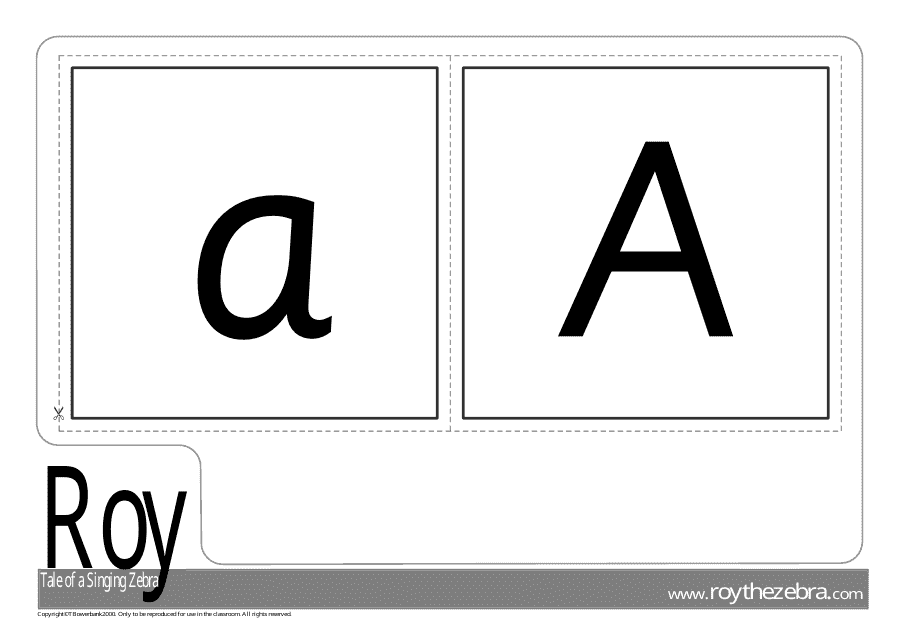 Letter a Flashcard