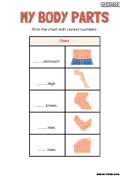 Body Parts Flashcards for Speech Therapy, Page 10