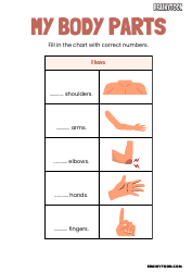 Body Parts Flashcards for Speech Therapy, Page 9