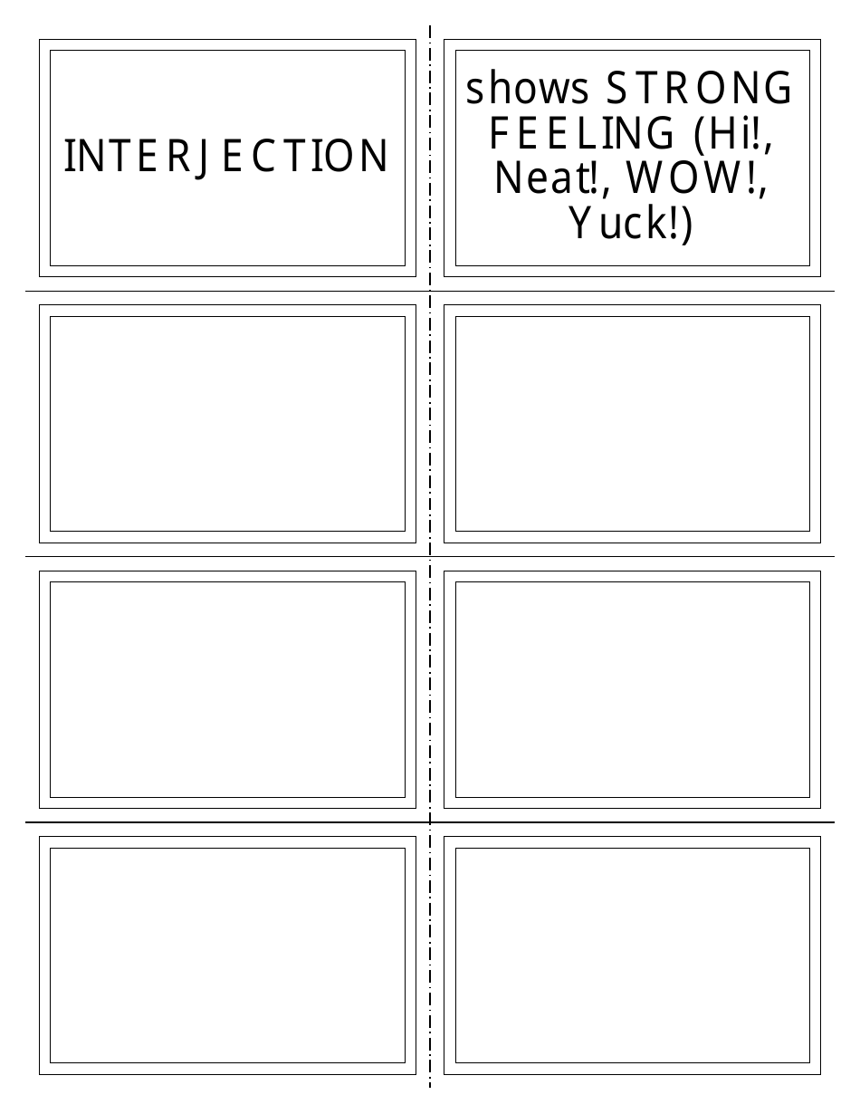 Engilsh Grammar Flashcards - Parts of Speech, Page 3