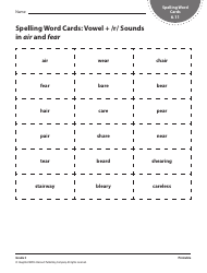 Grade 3 Spelling Word Cards - Houghton Mifflin Harcourt Publishing Company, Page 18
