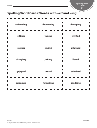Grade 3 Spelling Word Cards - Houghton Mifflin Harcourt Publishing Company, Page 22