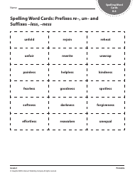 Grade 3 Spelling Word Cards - Houghton Mifflin Harcourt Publishing Company, Page 23