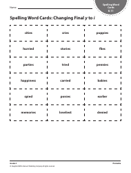 Grade 3 Spelling Word Cards - Houghton Mifflin Harcourt Publishing Company, Page 24