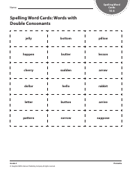 Grade 3 Spelling Word Cards - Houghton Mifflin Harcourt Publishing Company, Page 29