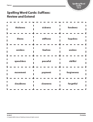 Grade 3 Spelling Word Cards - Houghton Mifflin Harcourt Publishing Company, Page 35