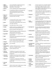 Ap English Language and Composition, Barron&#039;s Glossary Terms List, Page 3