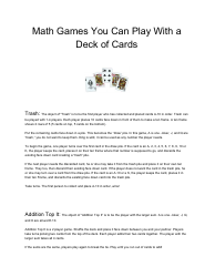 Math Fast Facts Flashcards, Page 4