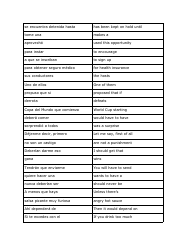 Spanish Vocabuary Flashcards, Page 11