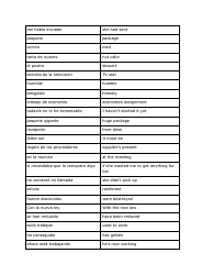 Spanish Vocabuary Flashcards, Page 23