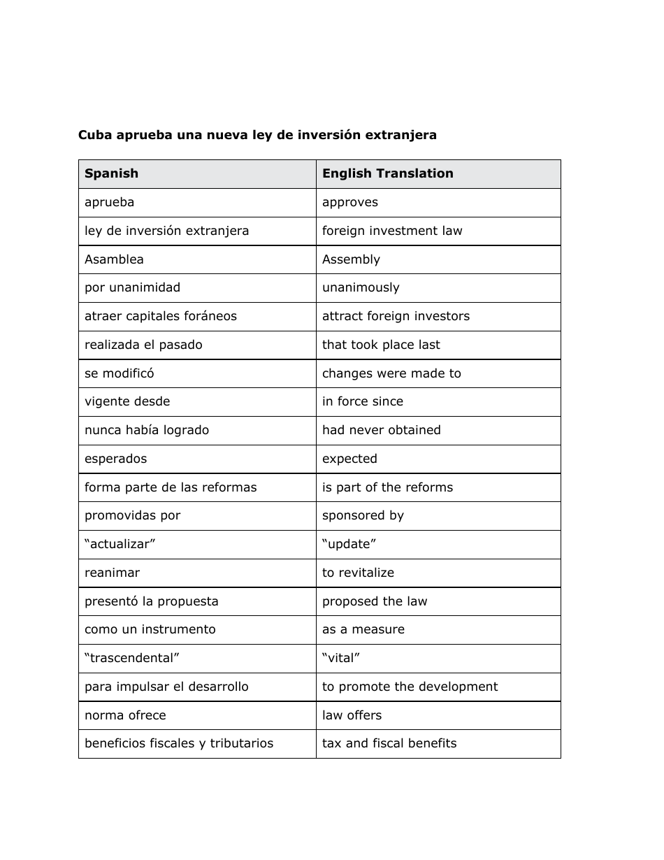 Spanish Vocabuary Flashcards, Page 5