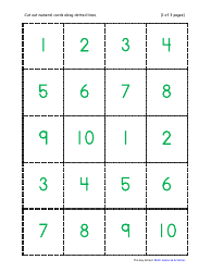1-20 Number Cards, Page 3