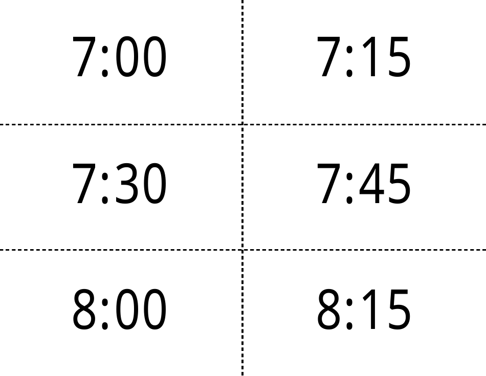 Time Flashcards, Page 10