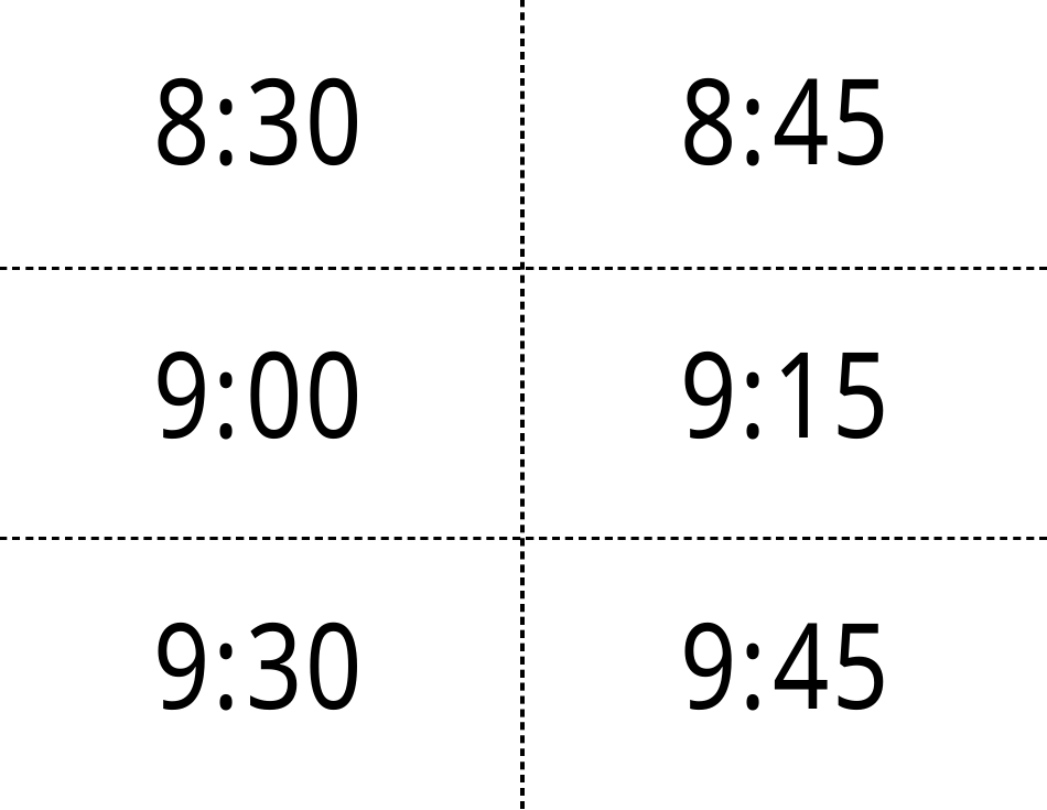 Time Flashcards, Page 12