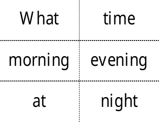 Time Flashcards, Page 18