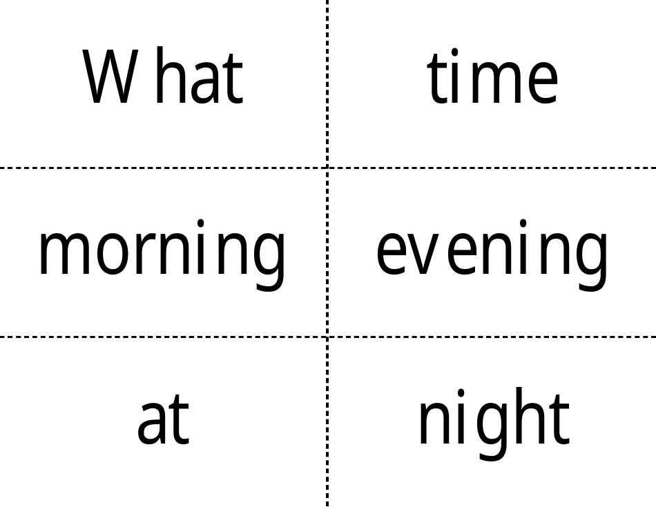 Time Flashcards, Page 18