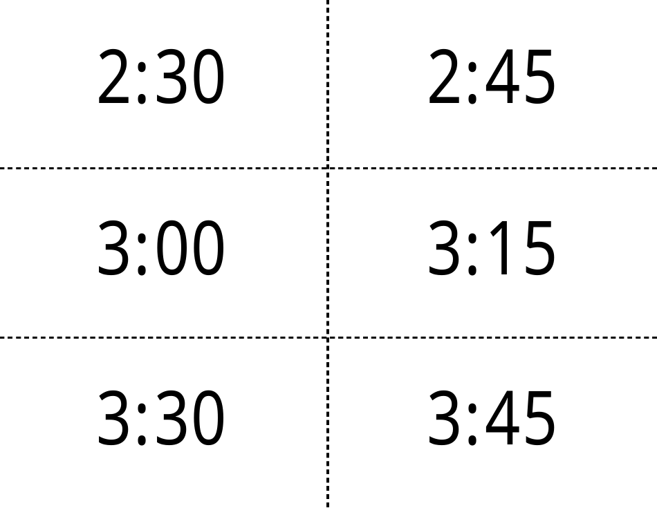 Time Flashcards, Page 4