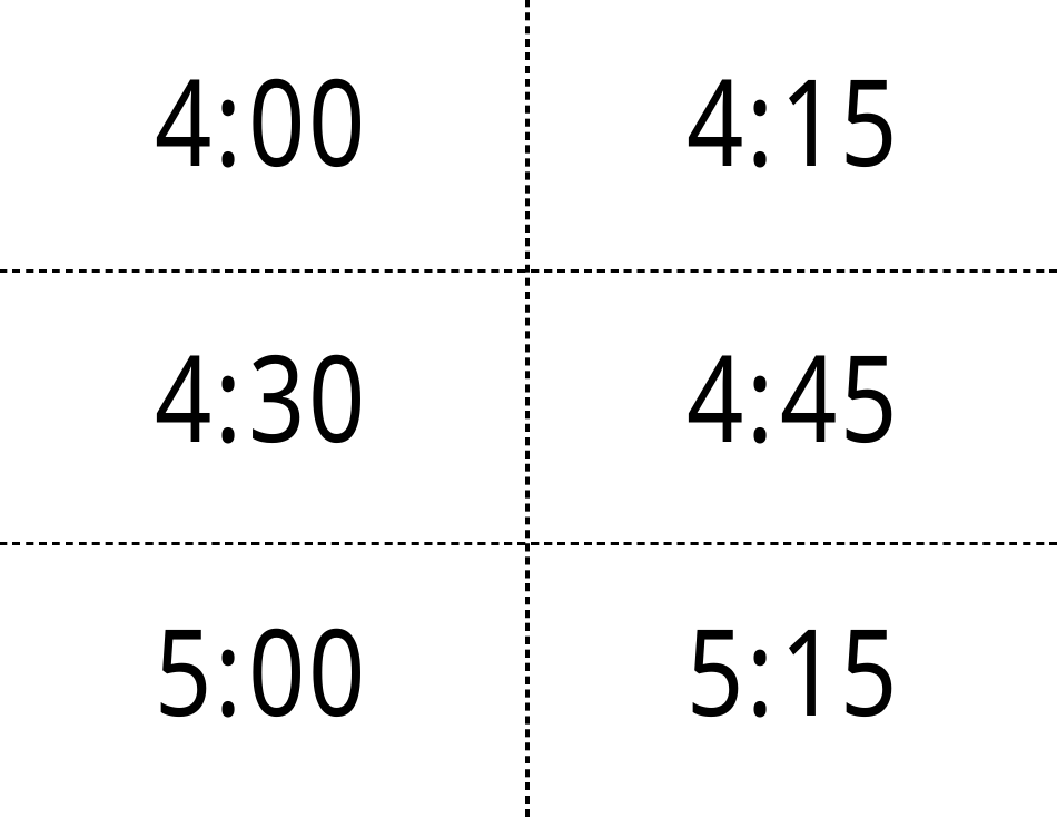Time Flashcards, Page 6
