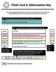 Choreography Note Flashcards