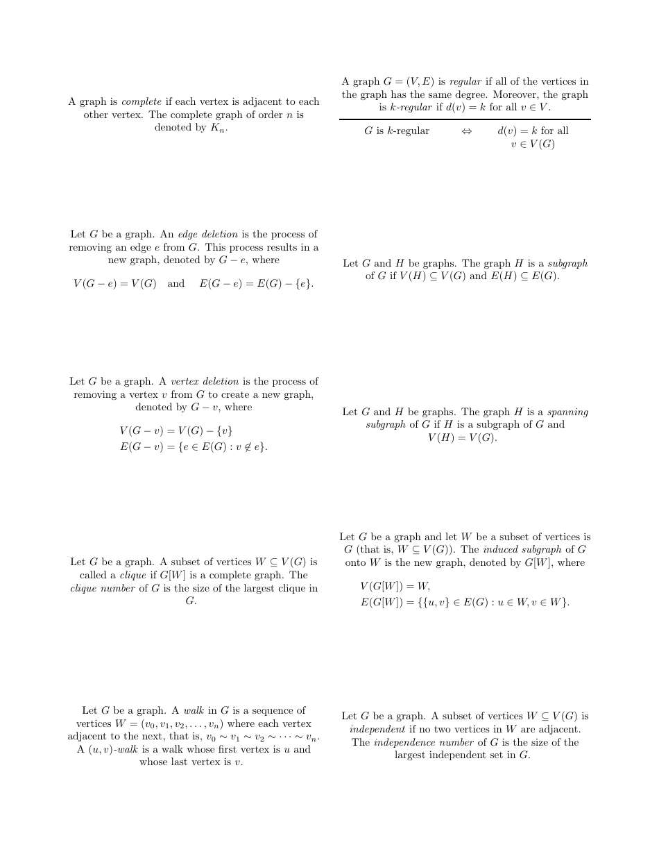 Math Flashcards - Graphs, Page 4