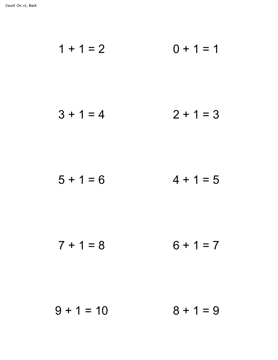 Math Flashcard Templates - Addition, Page 3