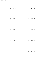 Math Flashcard Templates - Addition, Page 5
