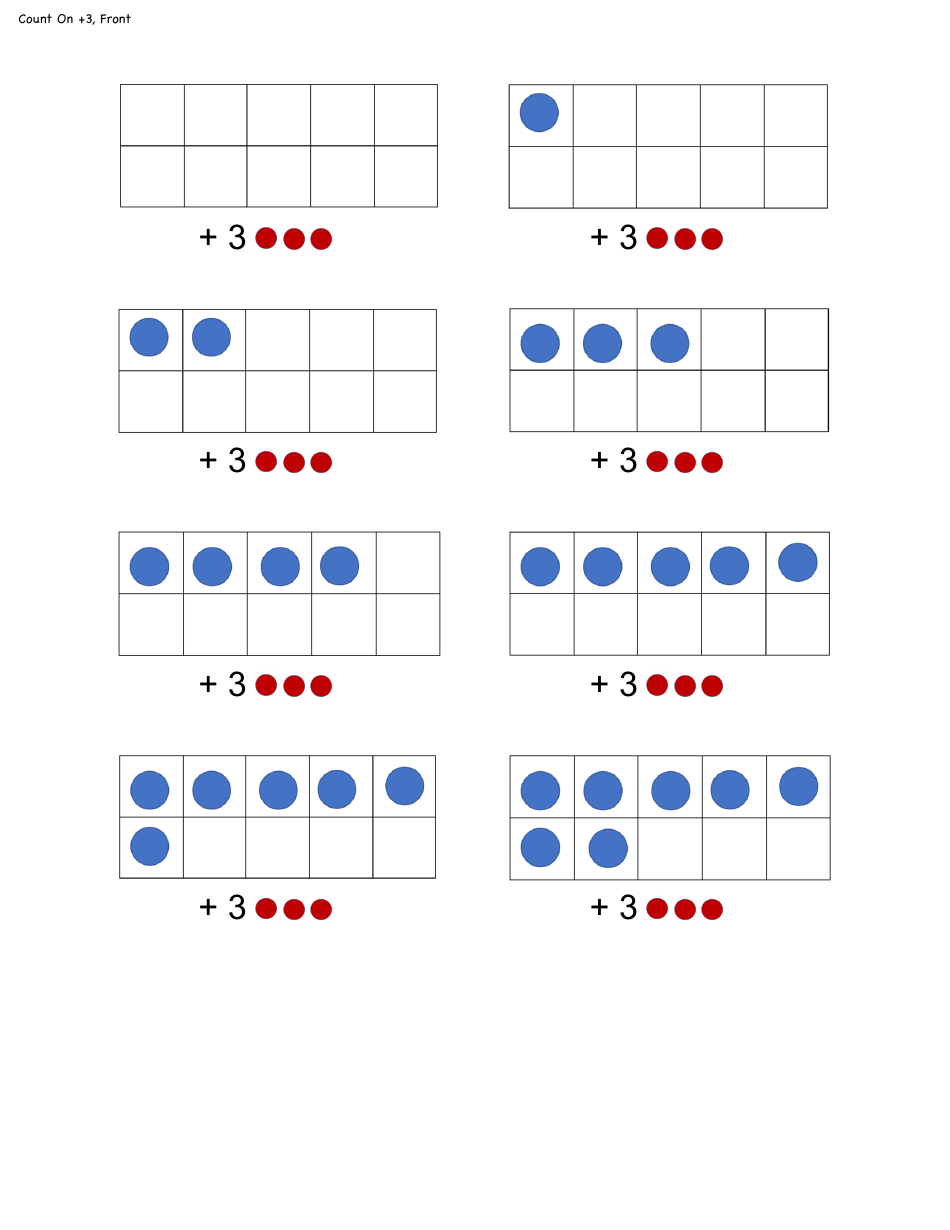 Math Flashcard Templates - Addition, Page 6