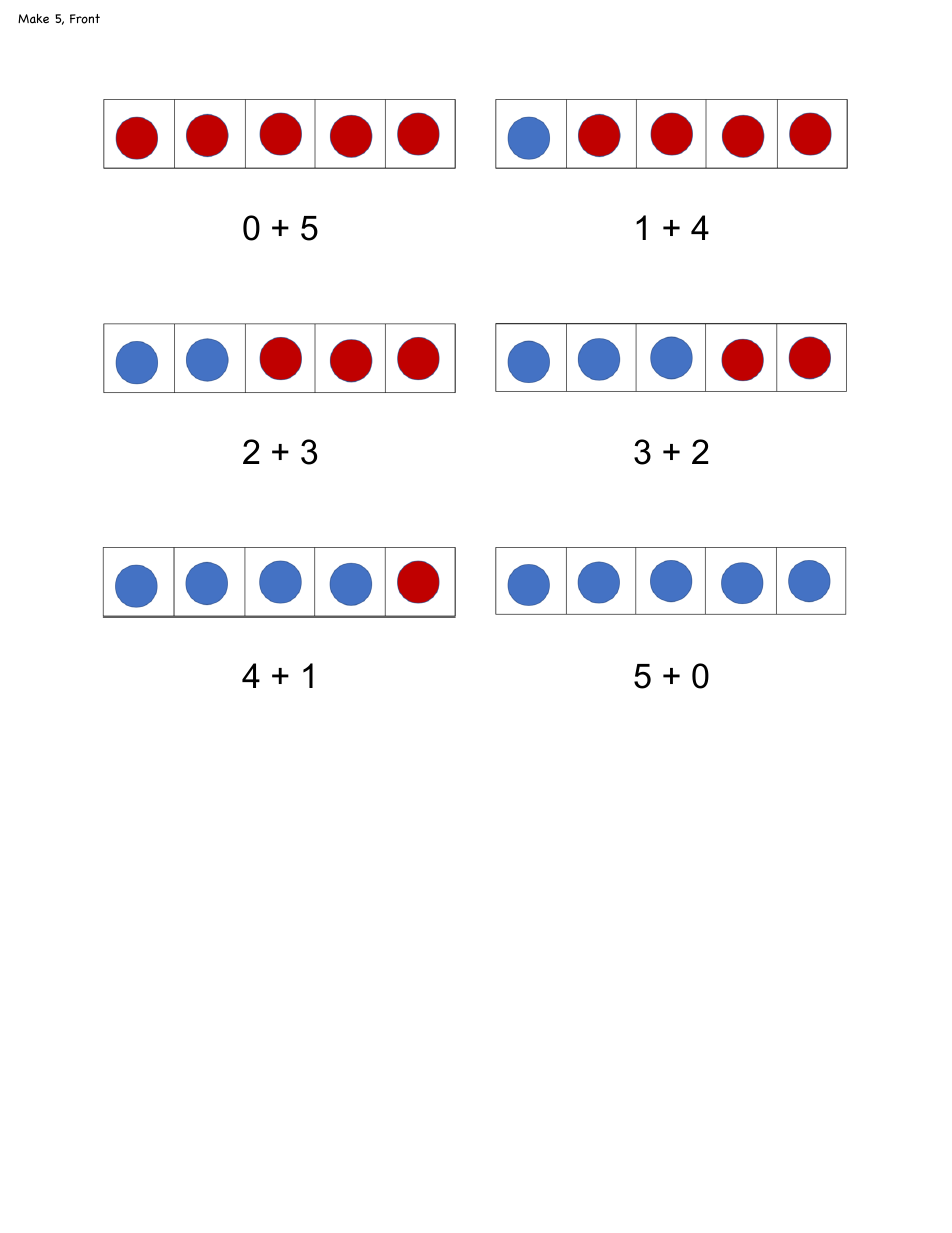 Math Flashcard Templates - Addition, Page 8