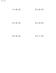 Math Flashcard Templates - Addition, Page 9