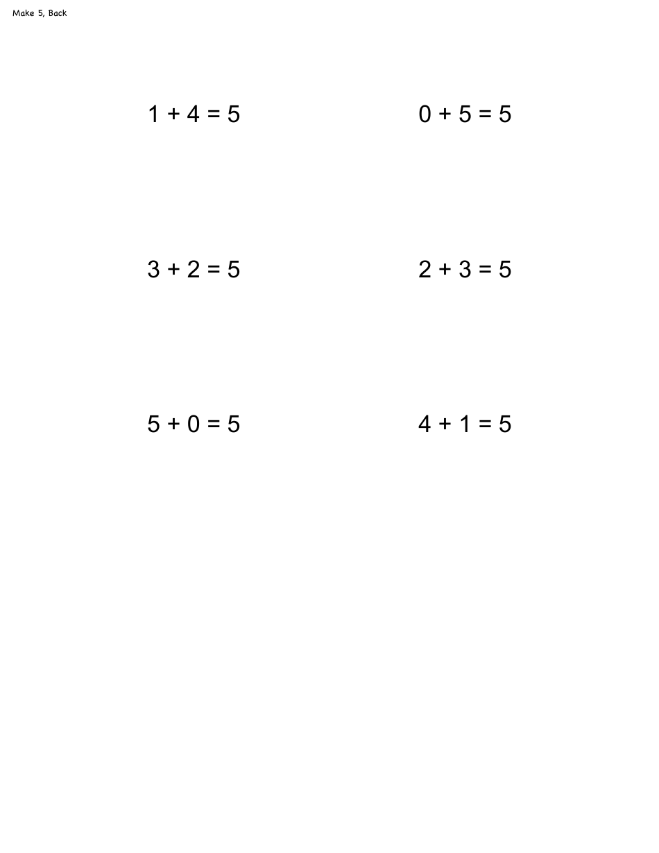 Math Flashcard Templates - Addition, Page 9