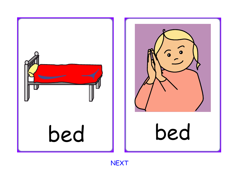 Sign Language Flashcards: Five Little Monkeys - Deafsign, Page 4