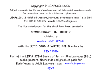 Sign Language Flashcards: Five Little Monkeys - Deafsign, Page 9