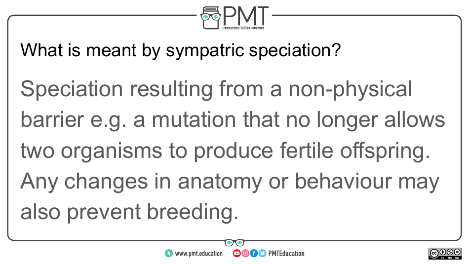 Aqa Biology a-Level Flashcards - Evolution May Lead to Speciation, Page 21