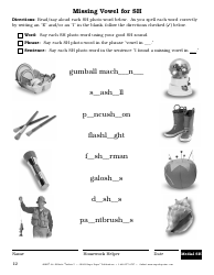 Sh Sound Worksheet - Super Duper Publications, Page 12