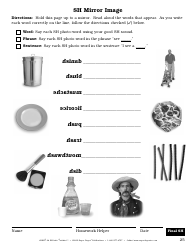 Sh Sound Worksheet - Super Duper Publications, Page 25