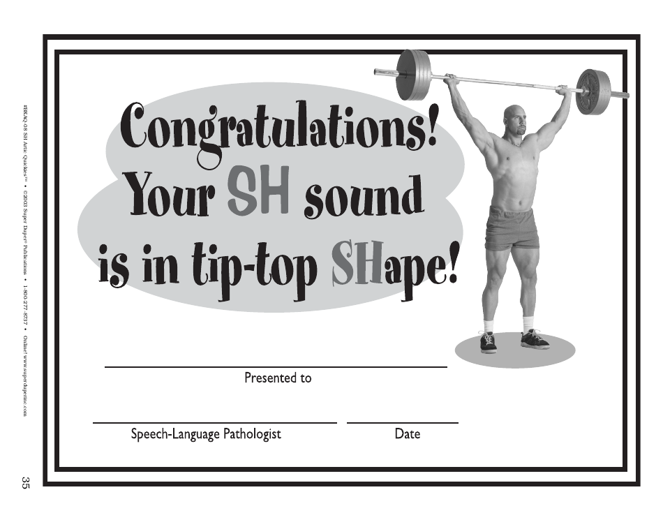 Sh Sound Worksheet - Super Duper Publications, Page 35