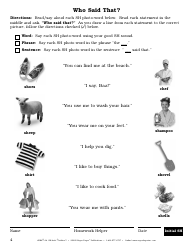 Sh Sound Worksheet - Super Duper Publications, Page 4