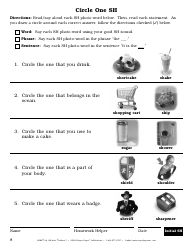 Sh Sound Worksheet - Super Duper Publications, Page 8