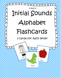 Document preview: Initial Sounds Alphabet Flashcards