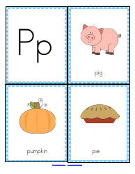 Initial Sounds Alphabet Flashcards, Page 17