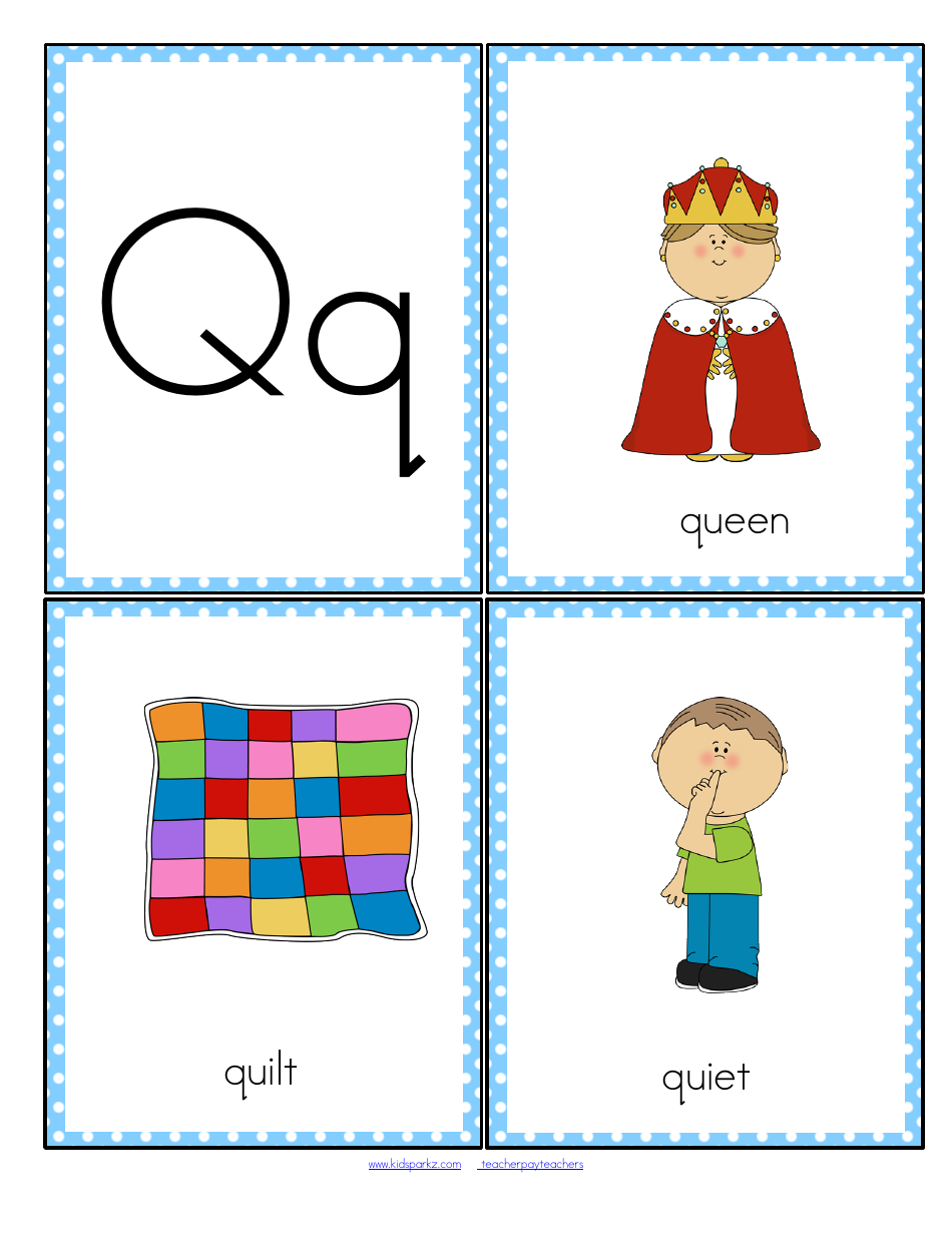 Initial Sounds Alphabet Flashcards, Page 18