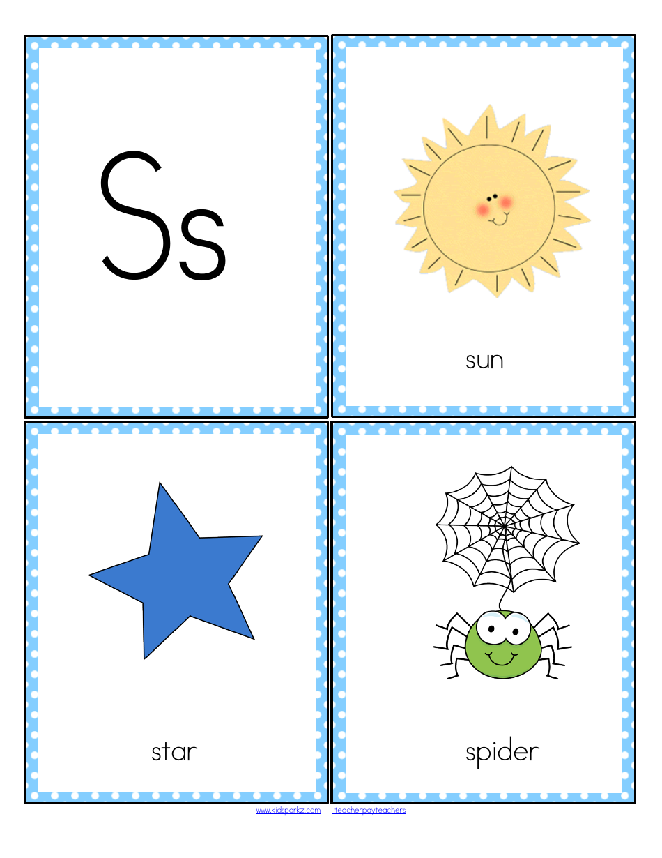 Initial Sounds Alphabet Flashcards, Page 20