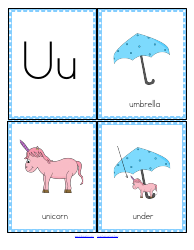 Initial Sounds Alphabet Flashcards, Page 22
