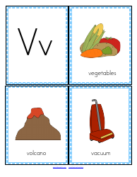 Initial Sounds Alphabet Flashcards, Page 23