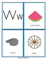 Initial Sounds Alphabet Flashcards, Page 24