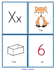 Initial Sounds Alphabet Flashcards, Page 25